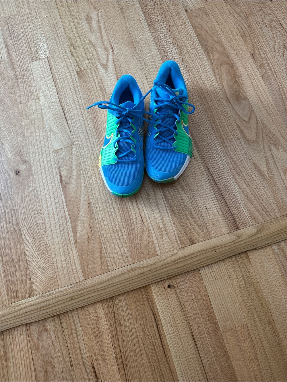 NEW NIKE GP PRO GREEN AND BLUE AIR ZOOM CHALLENGE PICKLEBALL SHOES 8 FQ4154-401
